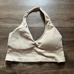 Rue21 Beige Halter Crop Top